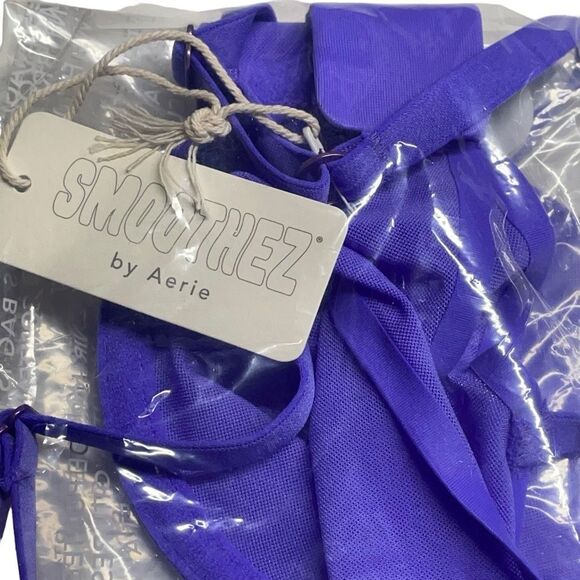 Aerie Smoothez Dark Periwinkle Purple Balconette Bra - Picture 5 of 8